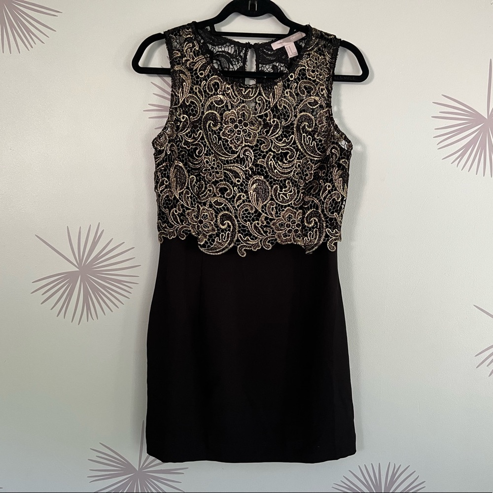Black and Gold Dress